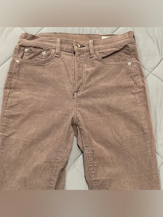 rag & bone Tan/Grey High Waist Skinny Corduroy Jeans - Picture 4 of 6